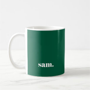 Minimalistischer fetter benutzerdefinierter Text g Kaffeetasse