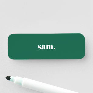 Minimalistischer fetter benutzerdefinierter Text g Namensschild