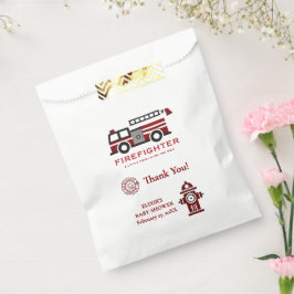 Minimalistischer Feuerwehrmann "Little Hero" Kinde Geschenktütchen