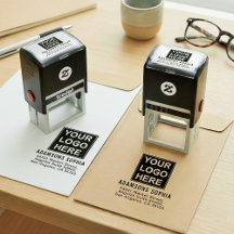 Minimalistischer Firmenname & Adresse & Logo