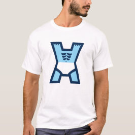 Minimalistischer Fitness- und GUM-Buchstabe X-Mono T-Shirt