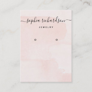 Minimalistischer Flair Blush Earring Display Car Visitenkarte