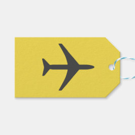 Minimalistischer Flugzeug-Flugverkehr Geschenkanhänger