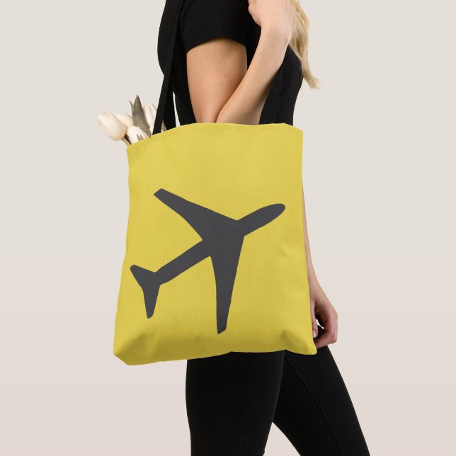 Minimalistischer Flugzeug-Flugverkehr Tasche (Von Nahem)
