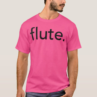 Minimalistischer Flute. Minimal T-Shirt