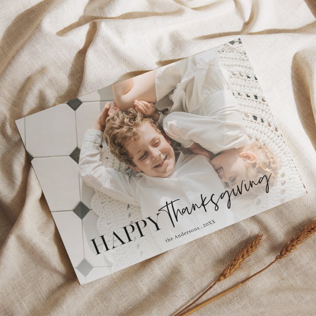 Minimalistischer Foto Erntedank Postkarte (Von Creator hochgeladen)