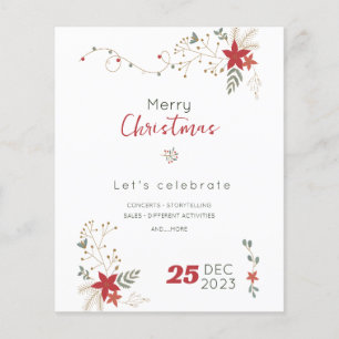 Minimalistischer Frohe Weihnachten Verkauf , Frohe Flyer