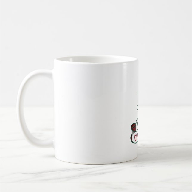 Minimalistischer froher Weihnachtsbaum mit Star De Kaffeetasse (Links)