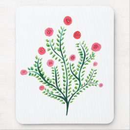 Minimalistischer Frühling Blütenflora Hübsche Wass Mousepad
