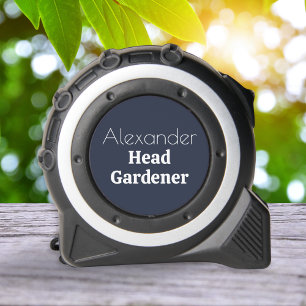 Minimalistischer Gartenchef Gartenarbeit Blau Maßb Maßband