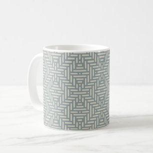 Minimalistischer geometrischer Korb Kaffeetasse