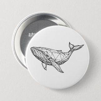 Minimalistischer geometrischer Wal-Button Button