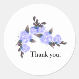 Minimalistischer Geschäft-Danke-Aufkleber Runder Aufkleber
