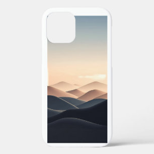 Minimalistischer geschichteter Hügel-Handyhülle - iPhone 12 Hülle