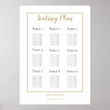 Minimalistischer Gold-Border-Design-Plan