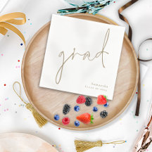 Minimalistischer Gold-Script-Name Jahr Abschluss