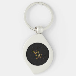 Minimalistischer Gold-Steinbock-Tierkreis-Schlüsse Schlüsselanhänger