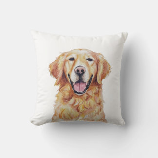Minimalistischer Golden Retriever Hund Inspiriert  Kissen