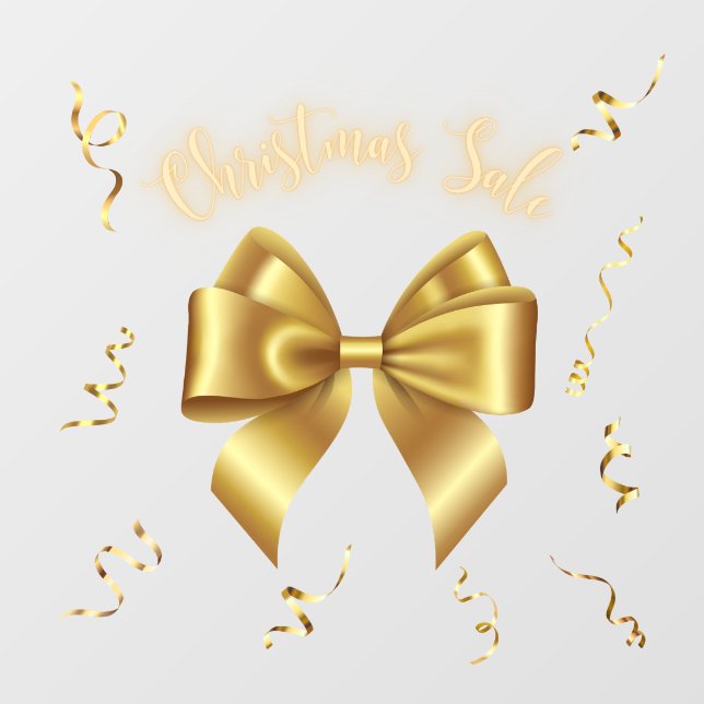 Minimalistischer Goldener Bug Fensteraufkleber (Blatt)