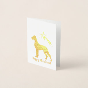 Minimalistischer goldener Folien-Weihnachten Folienkarte