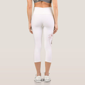 Minimalistischer Goldener Schaltkreis & Luxus-Marm Capri Leggings