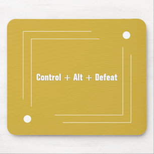 Minimalistischer goldener witziger Zitat-Mauspad Mousepad