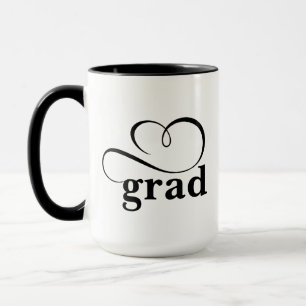 Minimalistischer Grad Heart Kalligrafie individuel Tasse
