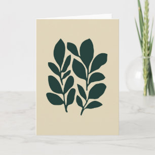 Minimalistischer grüner botanischer Chic für jeden Karte