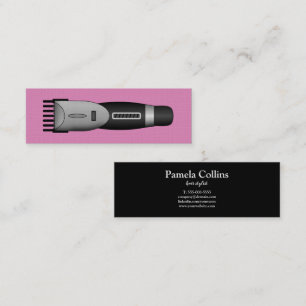 Minimalistischer Haarschneider Barber Hair Sty Mini Visitenkarte