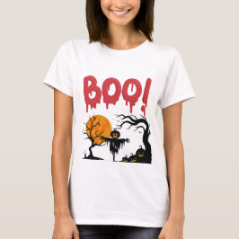 Minimalistischer Halloween-Feiertag T-Shirt