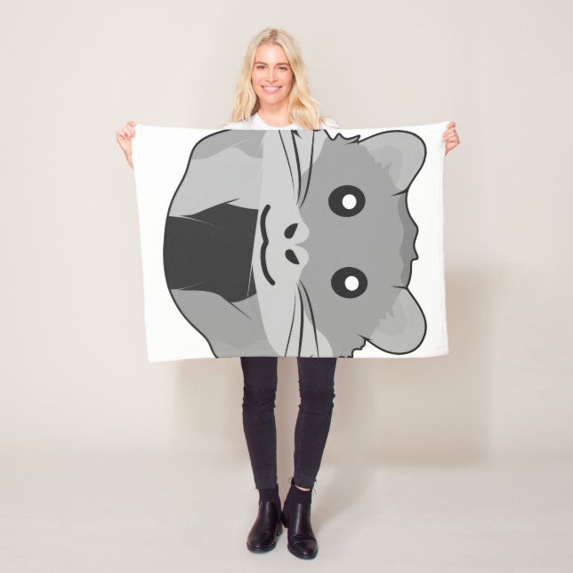 Minimalistischer Hamster Fleecedecke (Beispiel)