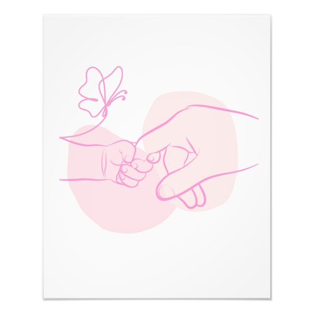 Minimalistischer Handhalter Fotodruck (Vorne)