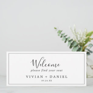 Minimalistischer Header für Sitzkarten