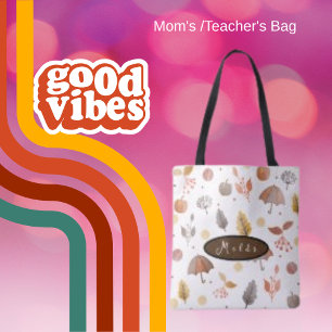 Minimalistischer Herbst Boho Art Bohemische Traget Tasche