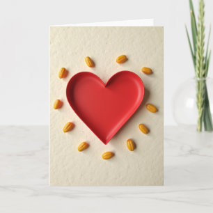 Minimalistischer Herzring Karte