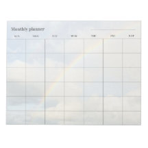 Minimalistischer Himmel-Monatsplaner, benutzerdefi