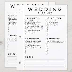 Minimalistischer Hochzeitsplaner 12 - 5-Monate-Sei
