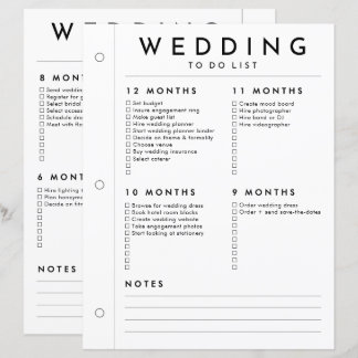 Minimalistischer Hochzeitsplaner 12 - 5-Monate-Sei