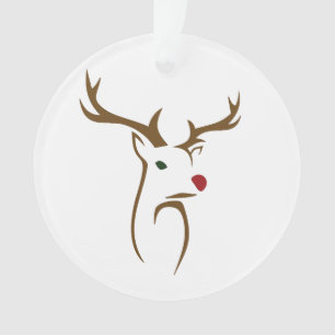 Minimalistischer Holiday Dez Line Art Ornament