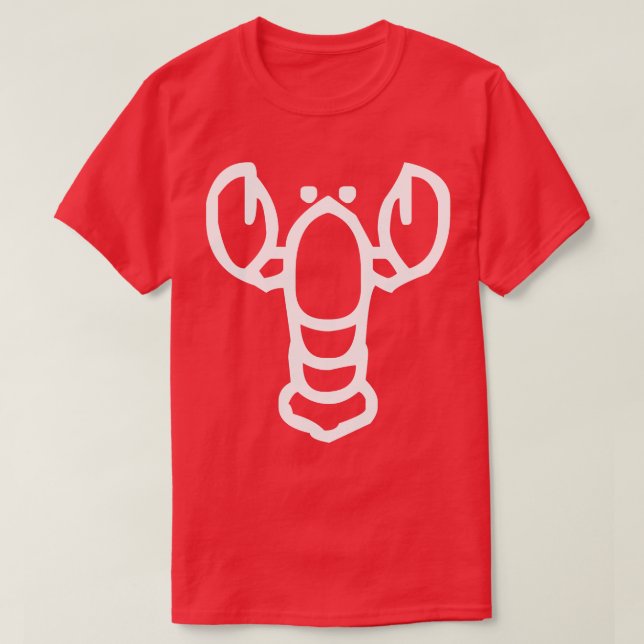 Minimalistischer Hummer T-Shirt (Design vorne)