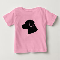 Minimalistischer Hunde Kopf Silhouette Vector T -
