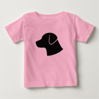 Minimalistischer Hunde Kopf Silhouette Vector T - Baby T-shirt