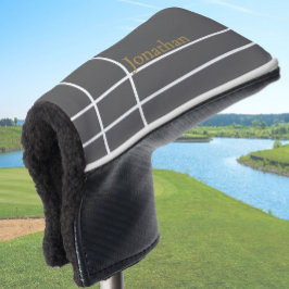 Minimalistischer individuelle Name aus Grau und Go Golf Headcover