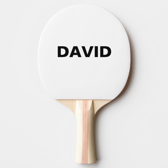Minimalistischer Individuelle Name oder Logo Tischtennis Schläger (Vorderseite)