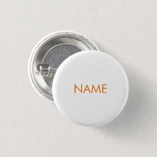 Minimalistischer Individuelle Name orange Button