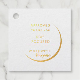 Minimalistischer Inspirationsstempel | Modernes Bü Geschenkanhänger