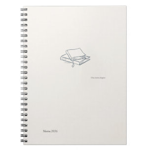 Minimalistischer Introvert Linienkunst Notizbuch Notizblock
