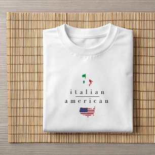 Minimalistischer italienischer Amerikaner   Boho H T-Shirt