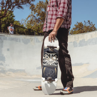 Minimalistischer japanischer Daruma | Zen Kintsugi Skateboard