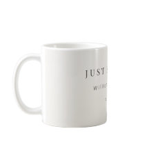 Minimalistischer Just Engaged Becher | Modern 